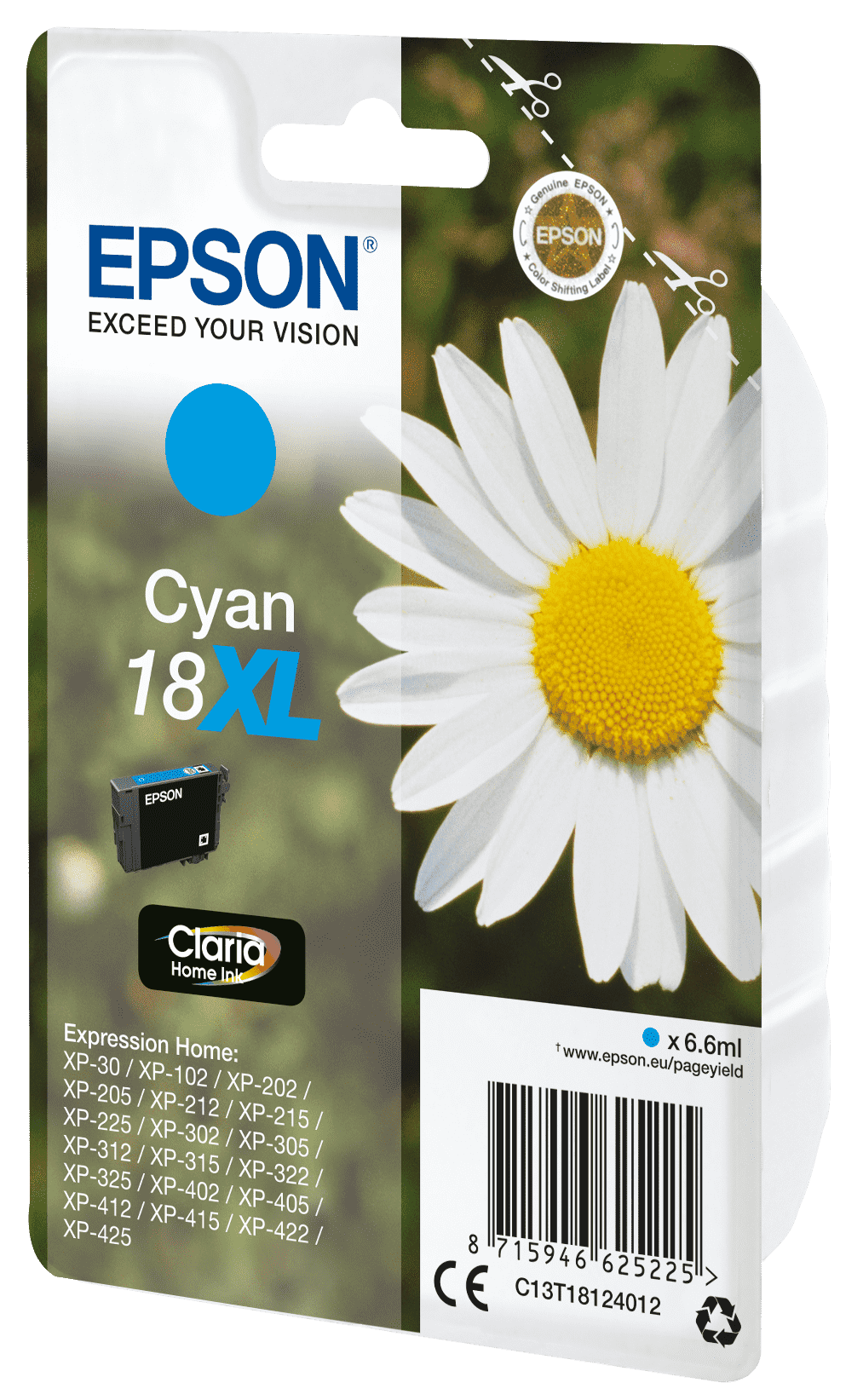 Epson 18 Tinte Gänseblume Single, XL, cyan