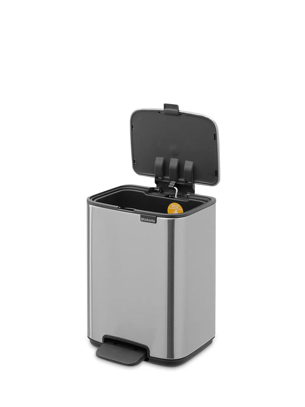 Brabantia Bo Treteimer, 4L - Matt Steel Fingerprint Proof