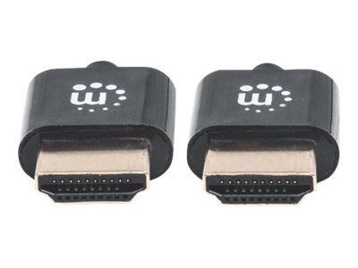 Manhattan HDMI Cable with Ethernet (Ultra Thin), 4K@60Hz (Premium High Speed)