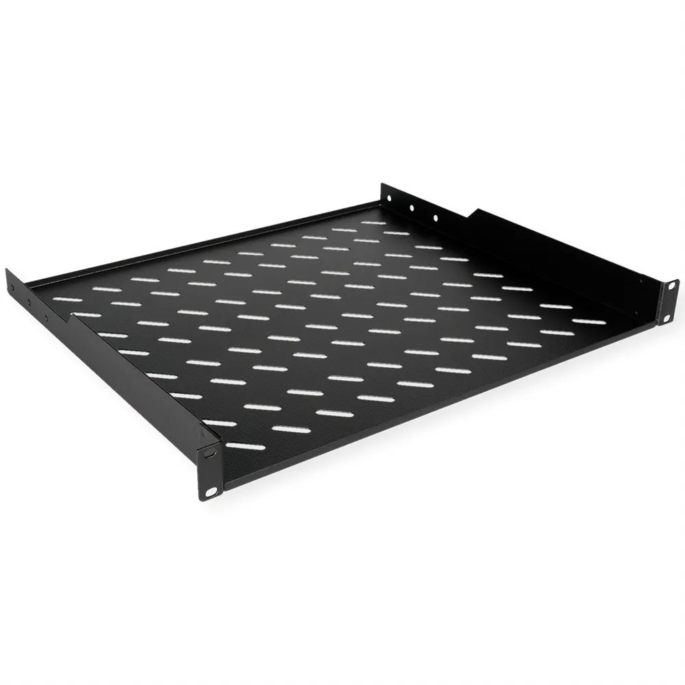 ROLINE Rack - Regal - 400 mm tief, Tragfähigkeit 15 kg - RAL 9005, Jet Black - 1U - 48.3 cm (19")