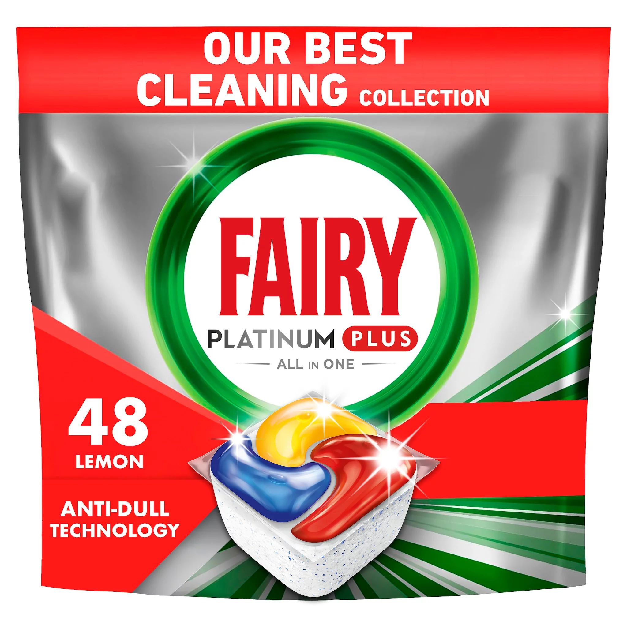 Fairy Tabs Platinum Plus Zitrone, 48 Stk.