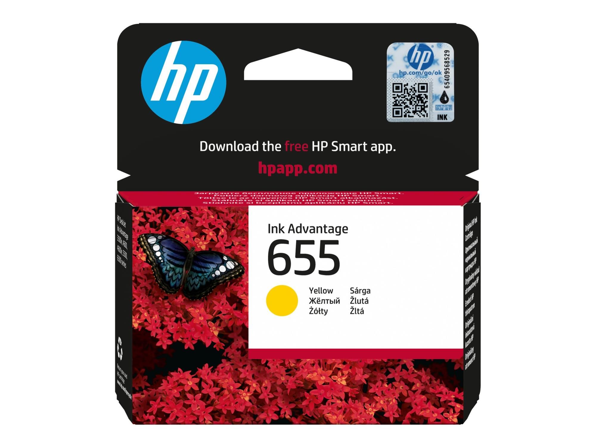 HP 655 - Gelb - original - Ink Advantage - Tintenpatrone