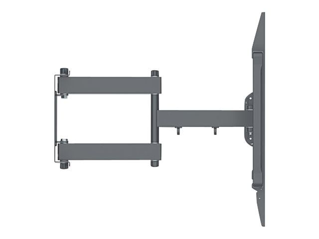 Manhattan TV & Monitor Mount, Wall, Full Motion, 1 screen, Screen Sizes: 60-100", Black, VESA 200x200 to 900x600mm, Max 80kg, LFD, Tilt & Swivel with 3 Pivots, Lifetime Warranty - Klammer - für LCD TV - stabiler Stahl - Schwarz - Bildschirmgröße: 152