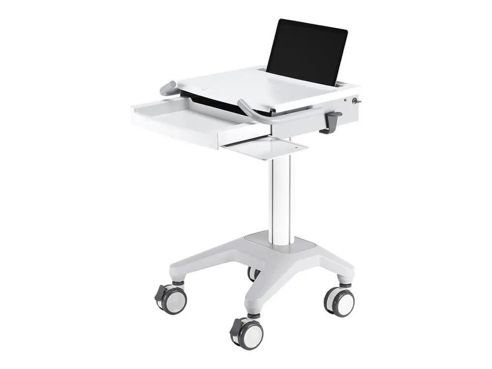Neomounts MED-M200 - Wagen - für Notebook/Tastatur/Maus - medizinisch - weiß - Bildschirmgröße: 25.4-43.2 cm (10"-17")