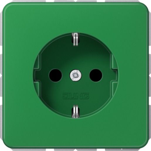 Jung SCHUKOSTECKDOSE / JUNG CD 1520 BF GN CD1520BFGN