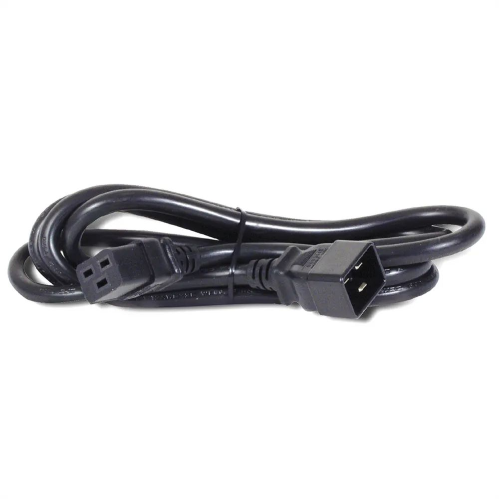 BACHMANN Netzkabel IEC320/C19-C20 16A/250V Kaltgeräteanschluss, unverpackt, schwarz, 2 m