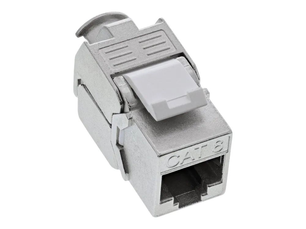InLine Keystone RJ45 Buchse - SNAP-In - Cat.8.1 - schmale Ausführung