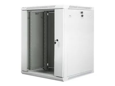 Lanberg Schrank Netzwerkschrank - geeignet für Wandmontage - Grau, RAL 7035 - 15U - 48.3 cm (19")
