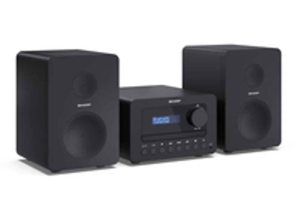 Sharp TOKYO DAB+ HI-FI Micro System - Heim-Audio-Mikrosystem - Schwarz - 40 W - 2-Wege - Kabellos - DAB - FM
