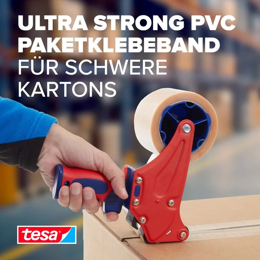 tesa® tesapack Ultra Strong Transparent – 6er-Pack – strapazierfähiges Paketband aus PVC