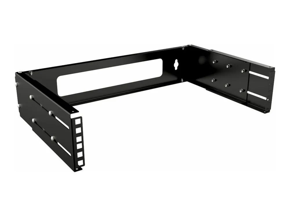 Lanview by Logon - Rack Wandhalterung offener Rahmen - adjustable depth - Schwarz - 2U - 48.3 cm (19")
