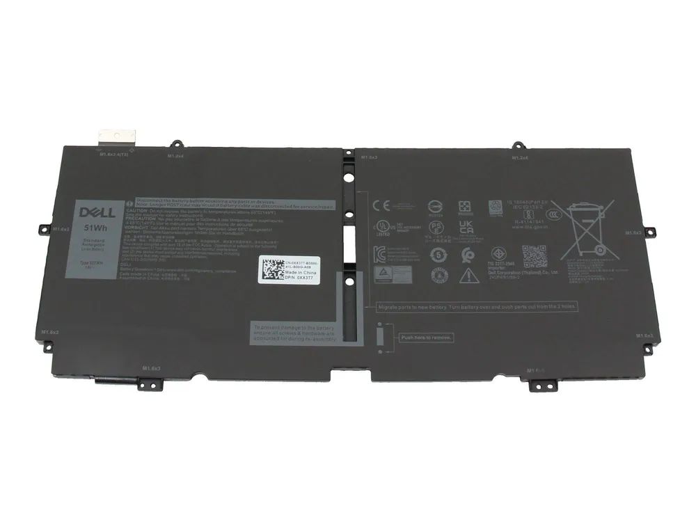 Dell 51Wh Li-ion battery for XPS 13 7390 2-in-1 - Batterie - 6.340 mAh