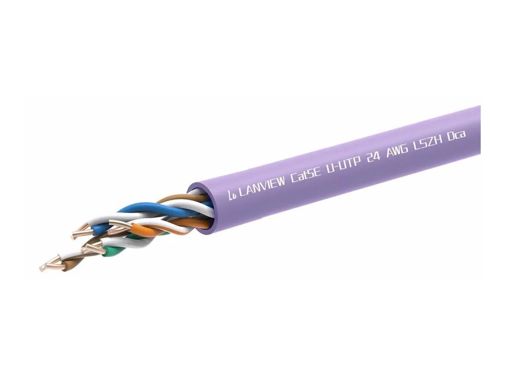 Lanview LVN122152 - 305 m - Cat5e - Violett