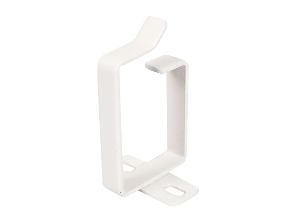 ROLINE Kabelverwaltungsklammer - 44 x 60 mm - RAL 7035, Hellgrau (Packung mit 10 Stück)