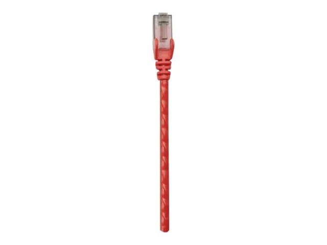 Intellinet Network Patch Cable, Cat6, 2m, Red, CCA, U/UTP, PVC, RJ45, Gold Plated Contacts, Snagless, Booted, Lifetime Warranty, Polybag - Patch-Kabel - RJ-45 (M)