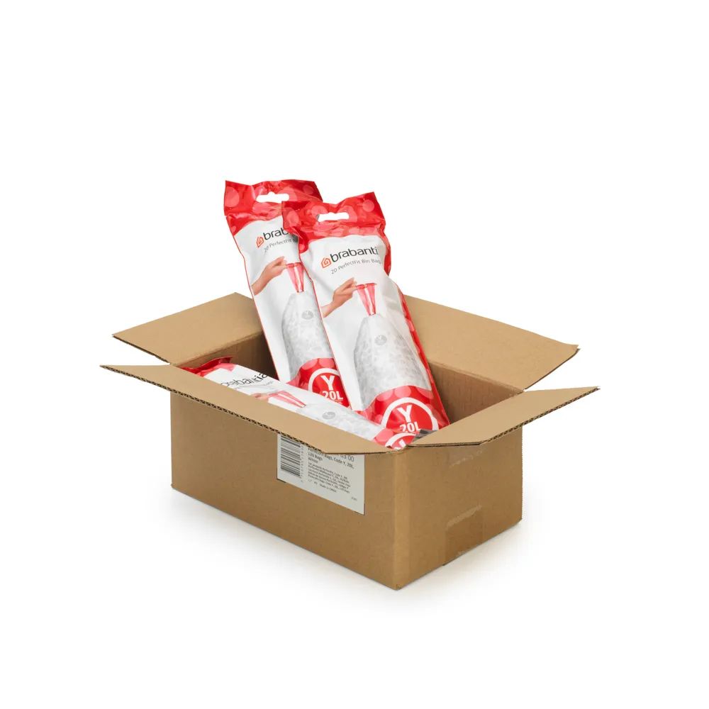 Brabantia PerfectFit Müllbeutel Y, 20L, 20/Rolle - White