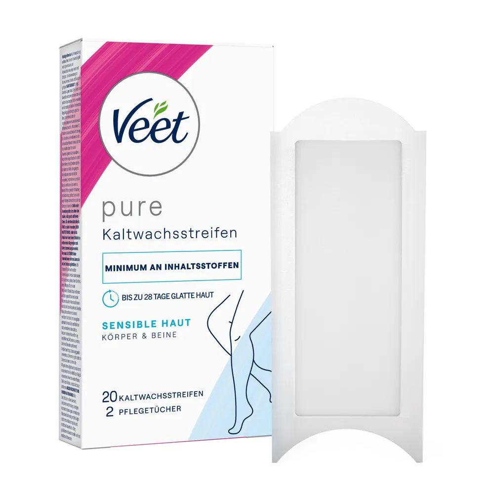 Veet Kaltwachsstreifen Beine Sensible Haut 20er