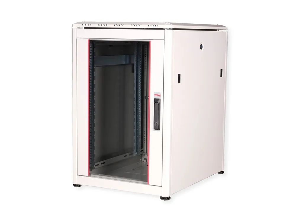 ROLINE Pro - Schrank Netzwerkschrank - mit Glastür, 600 x 800 mm (B x T)
