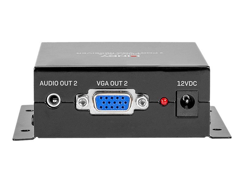 Lindy Cat.6 2 Port VGA Receiver - Erweiterung für Video/Audio