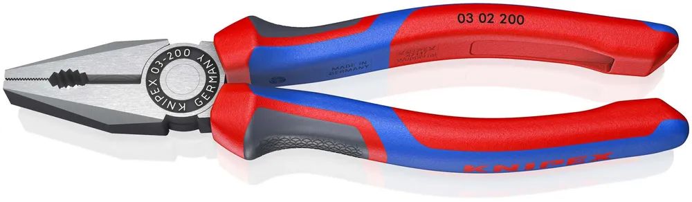 KNIPEX Kombizange mit Comfort-Griffen schwarz atramentiert 200 mm