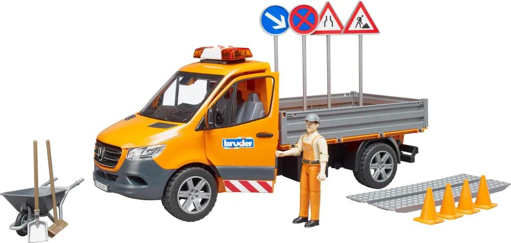 Bruder Spielwaren GmbH + Co. KG MB Sprinter Kommunal mit Fahrer, L+S