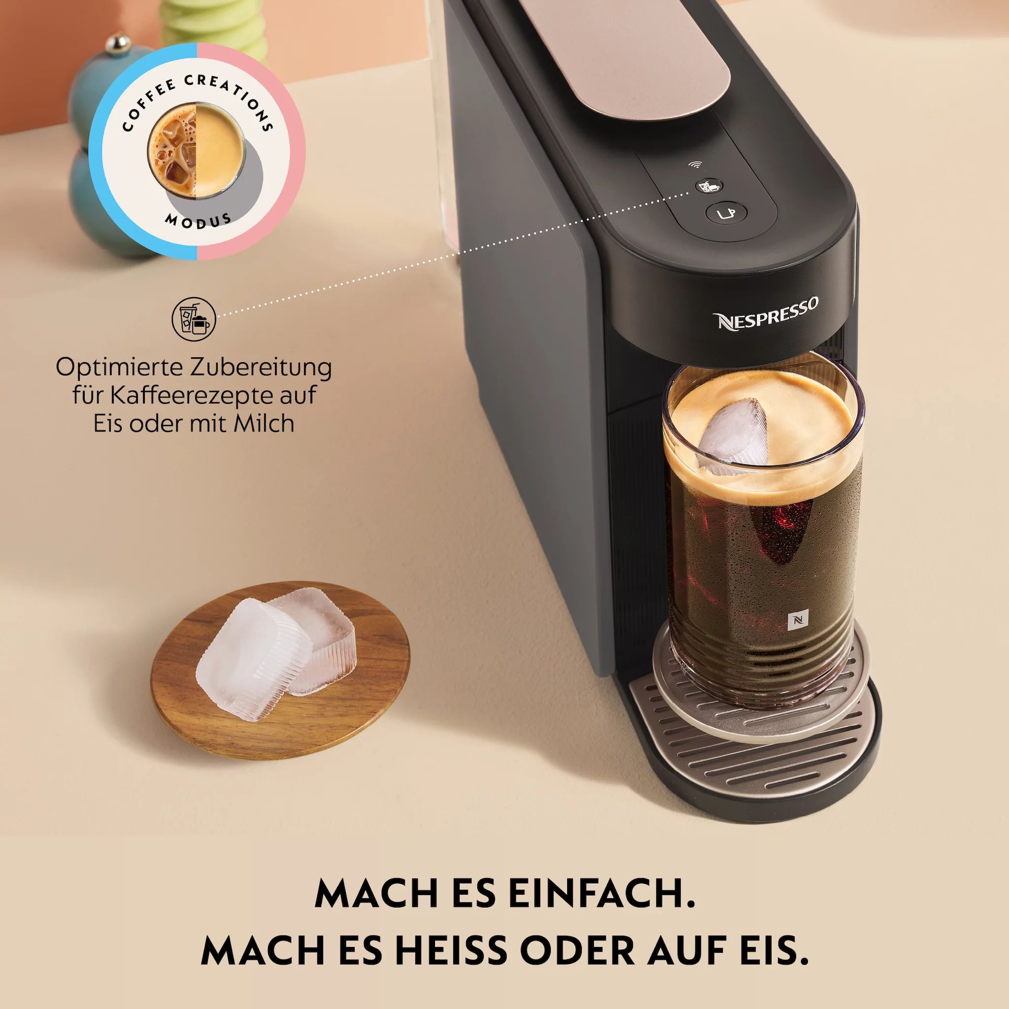 DeLonghi VERTUO Up Nespresso Kapselmaschine ENV200.GY Anthracite