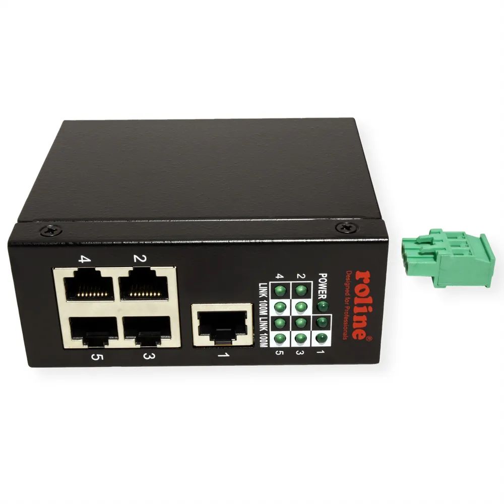 ROLINE Industrie Switch 5x RJ-45, unmanaged