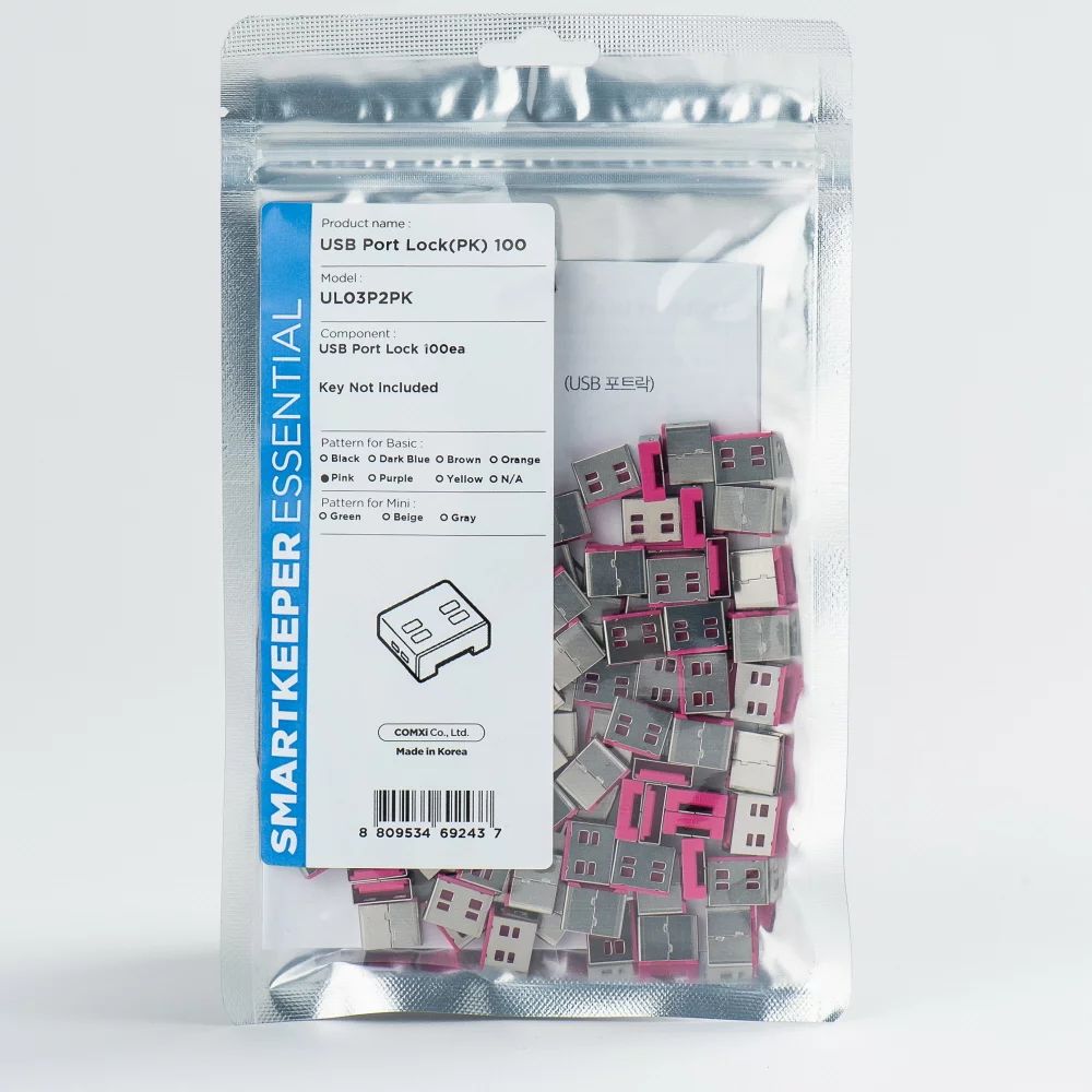 Smart Keeper Basic"USB-A Port" Blocker pink 100 Stk.