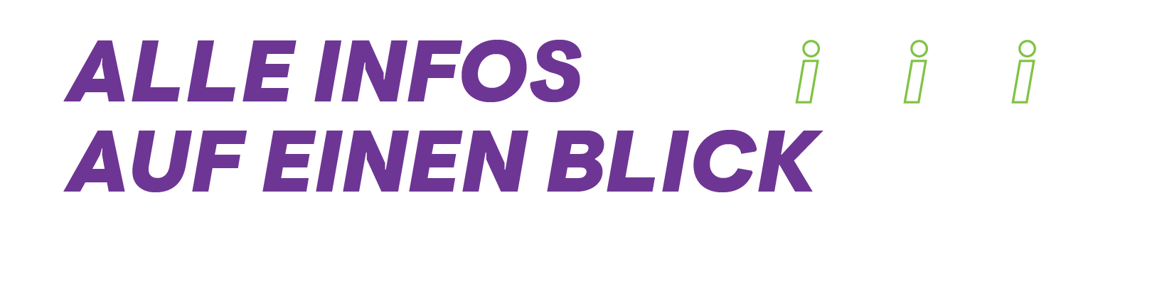 Alle Infos auf einen Blick