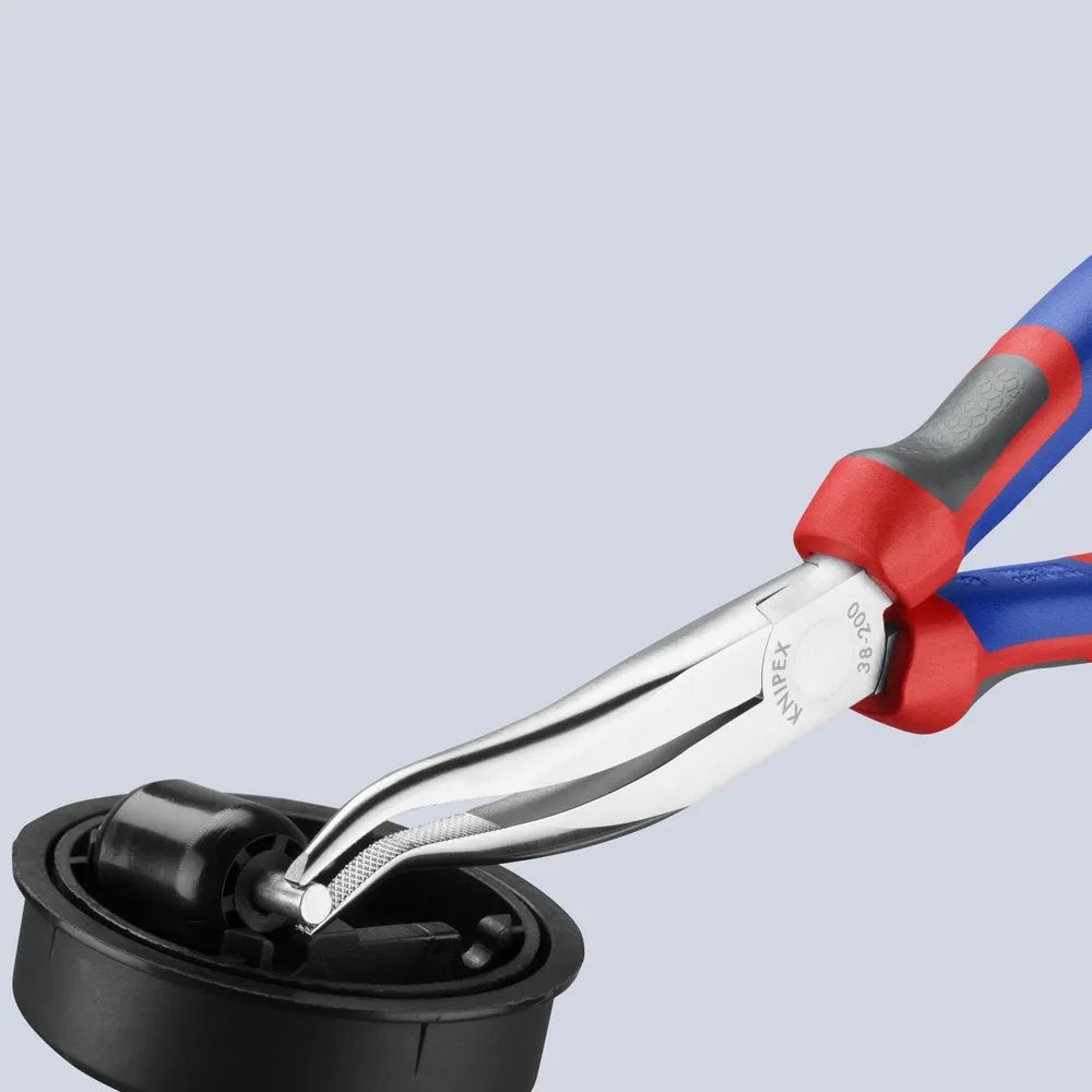 KNIPEX Mechanikerzange mit Comfort-Griffen verchromt 200 mm