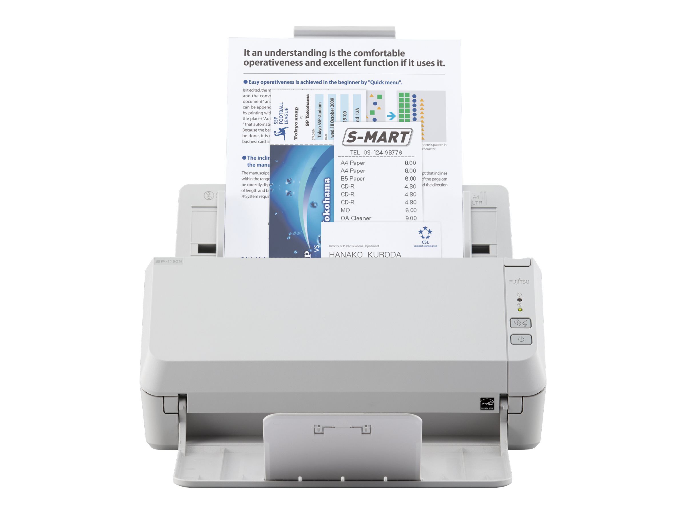 Ricoh SP-1130N - Dokumentenscanner - Dual CIS - Duplex - 216 x 355.6 mm - 600 dpi x 600 dpi - bis zu 30 Seiten/Min. (einfarbig)