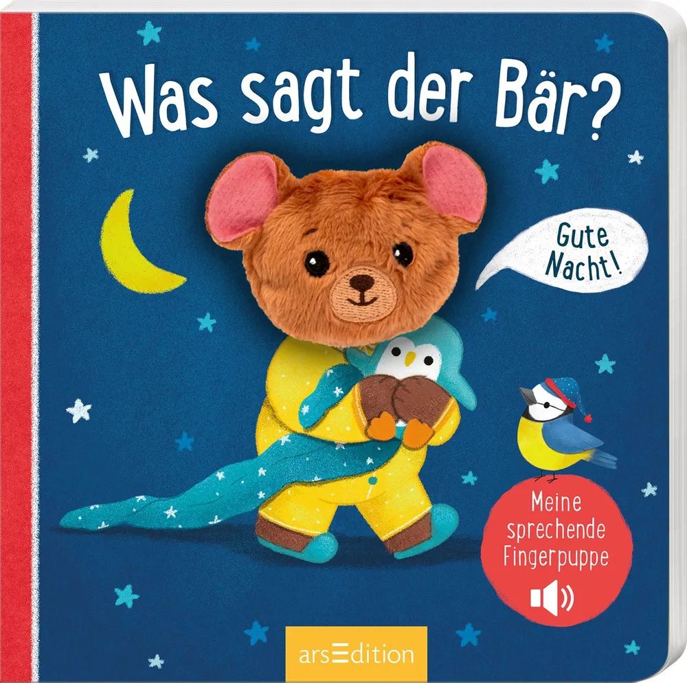 Ars Edition GmbH Sprechende Fingerpuppe: Was sagt der Bär