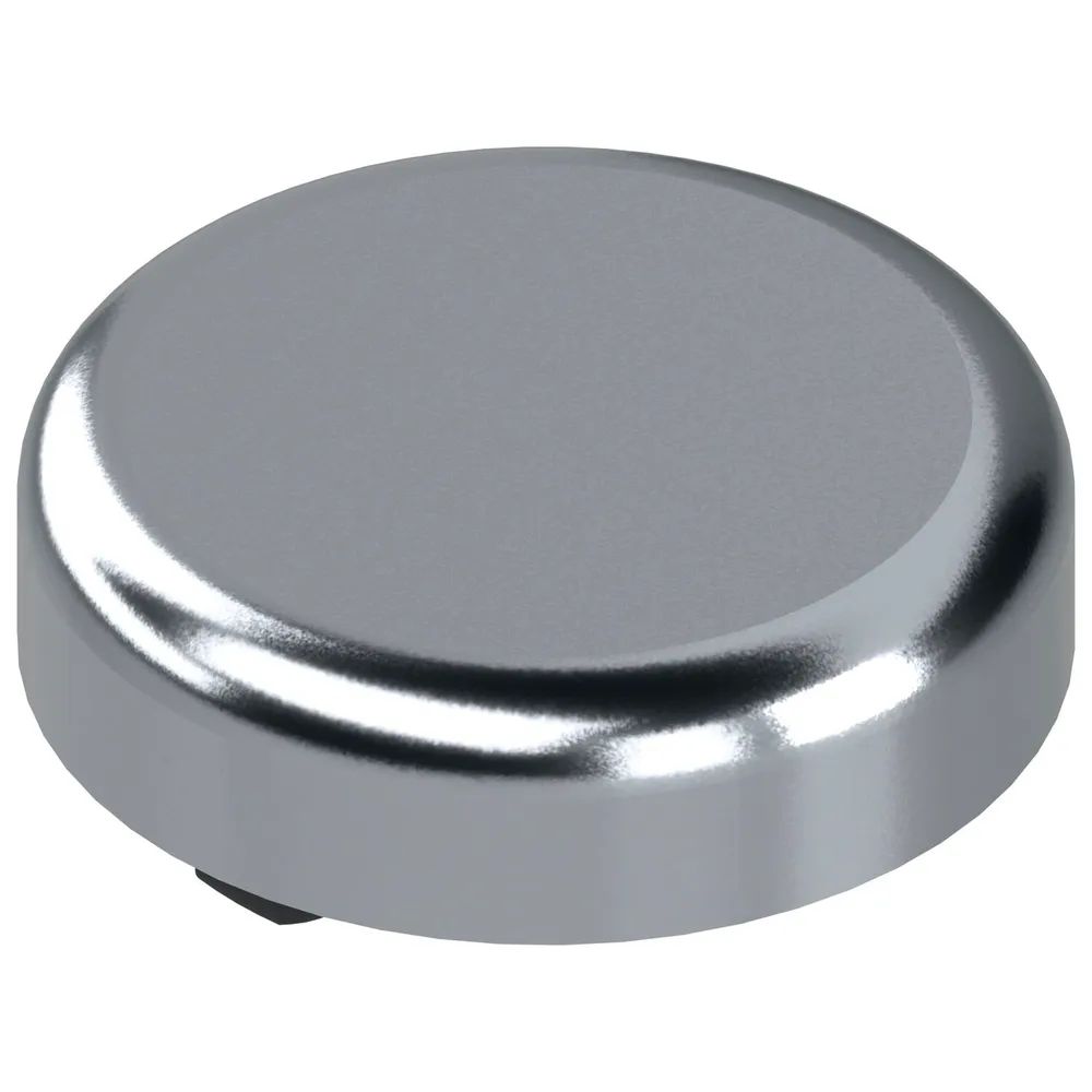 BLUM CLIP top Topfabdeckung - Glastürscharnier rund, Kunststoff verchromt