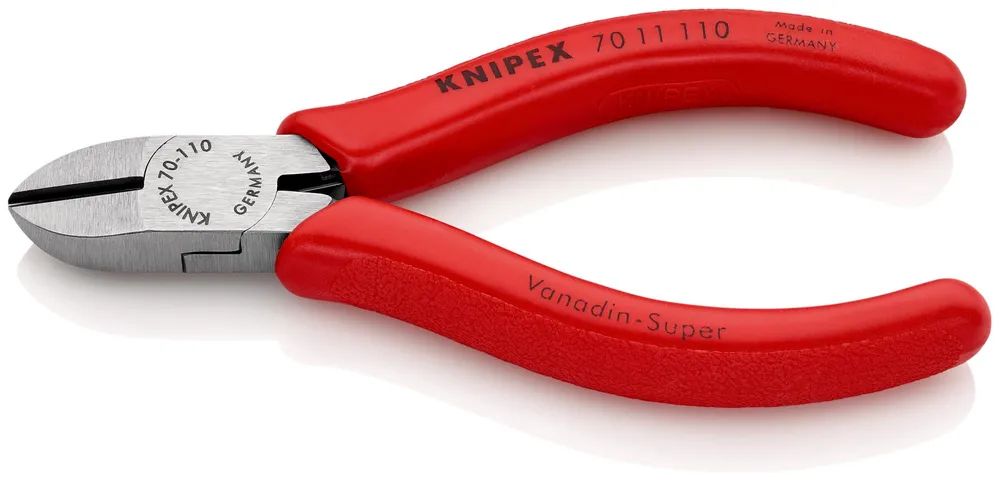 KNIPEX Seitenschneider mit Kunststoff überzogen schwarz atramentiert 110 mm