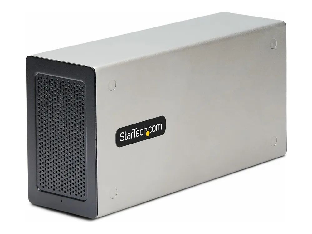 StarTech.com Thunderbolt 3 PCIe Expansion Chassis, Enclosure Box W/Dual PCI-E Slots, External PCIe Slots for Laptops/Desktops/All-In-Ones, 8K/4K Output Via TB3/DP 1.4 Ports - For PCI Express Cards (2TBT3-PCIE-ENCLOSURE)
