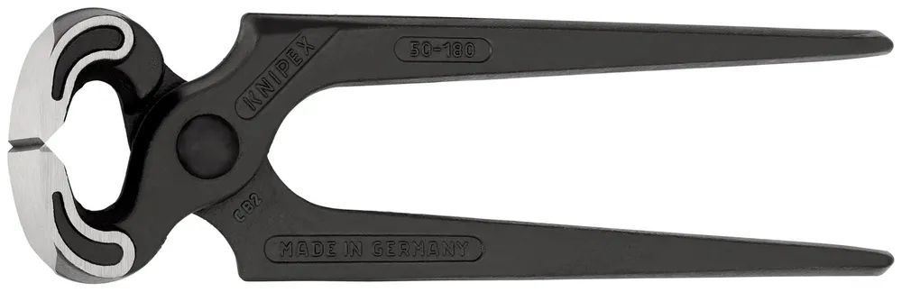 KNIPEX Kneifzange schwarz atramentiert 180 mm