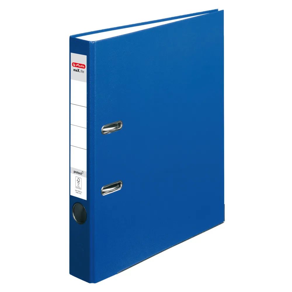 herlitz Ordner maX.file protect A4 5cm blau