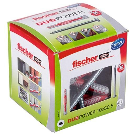 Fischer FISCHER DÜBEL MIT SCHRAUBE / FISCH DUOPOWER 10 X 80 S 538257