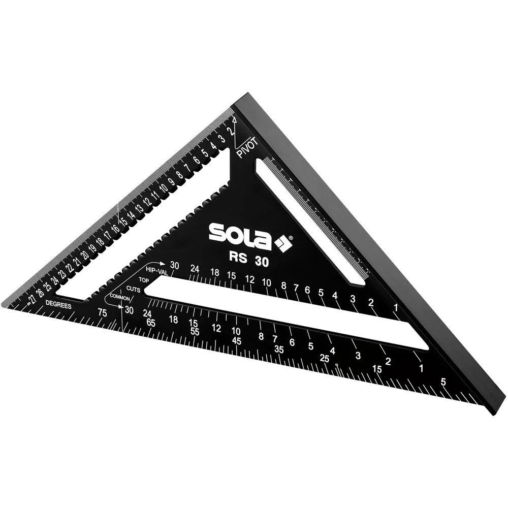SOLA Sparrenwinkel RS 30 305 x 305 mm schwarz beschichtet