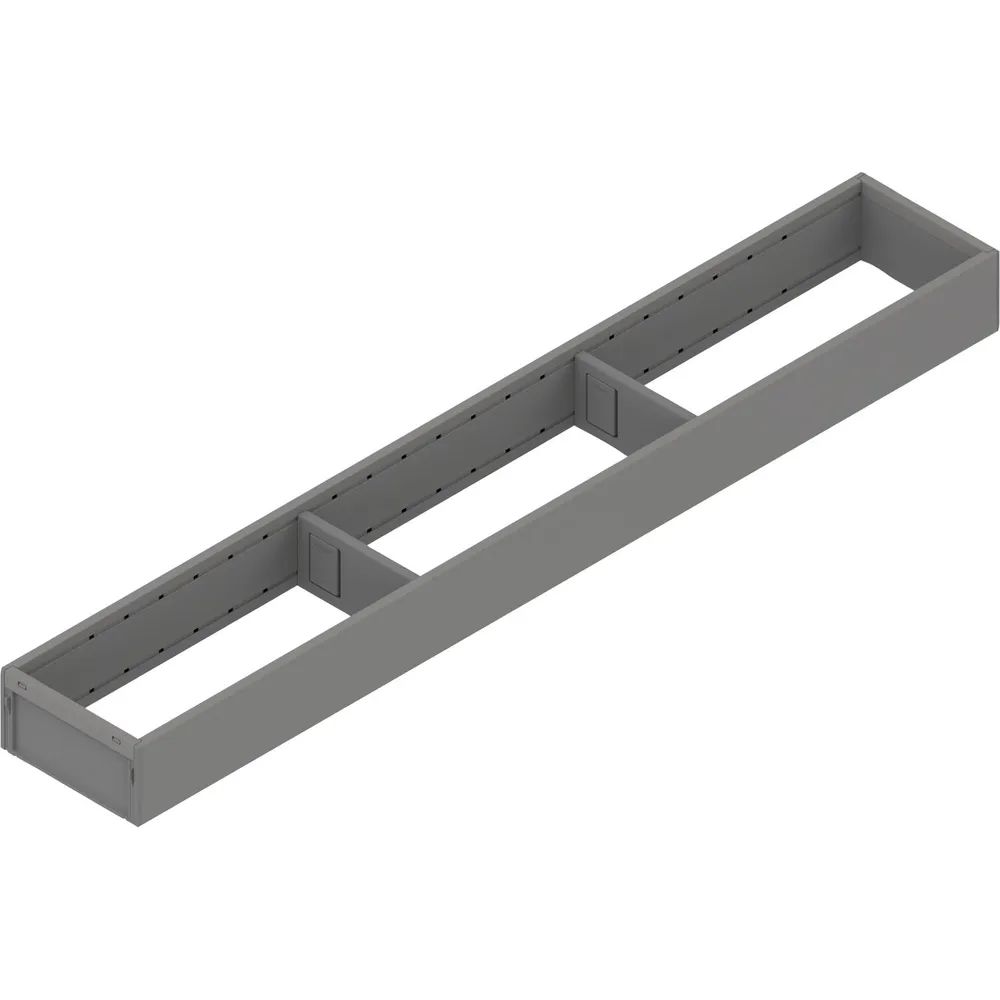 BLUM AMBIA-LINE Schubkastenrahmen schmal, NL650mm, Stahl Indiumgrau matt