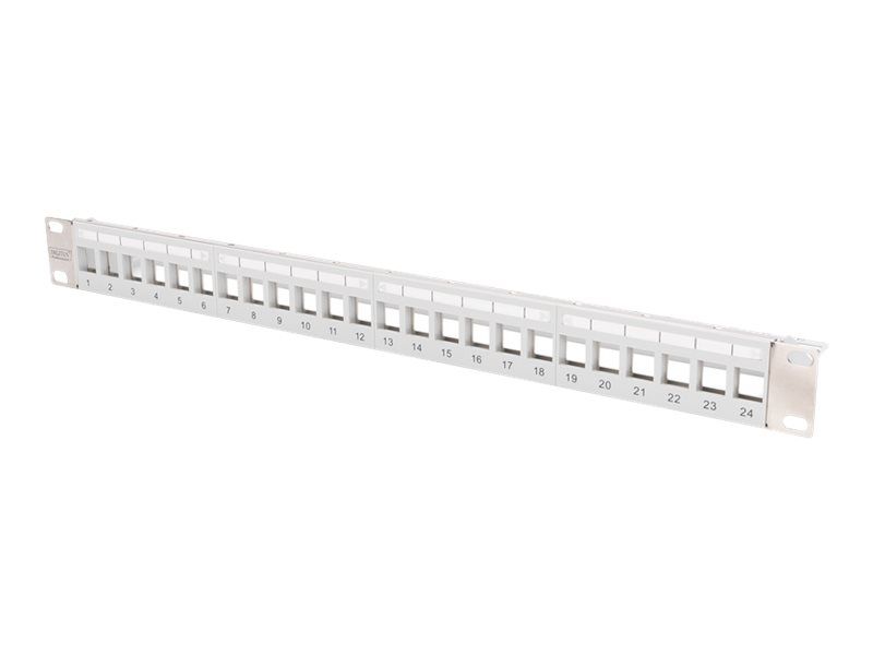DIGITUS Modulares Patchpanel für Keystone Jacks 1HE - unbestückt