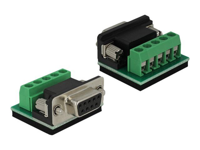 Delock Converter 1 x Serial RS-232 DB9 female to 1 x Serial RS-422/485 DB9 male with ESD protection 15 kV
