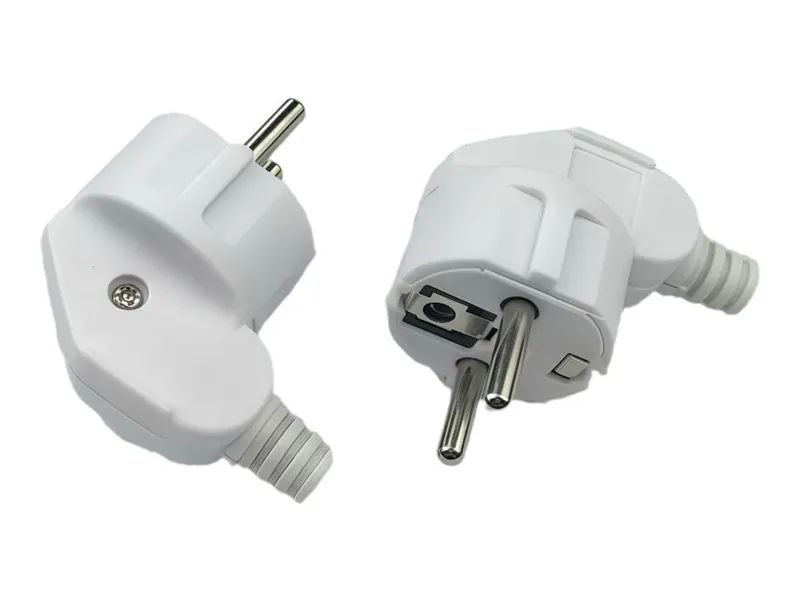 MicroConnect Angled schuko power plug White 16A 250V