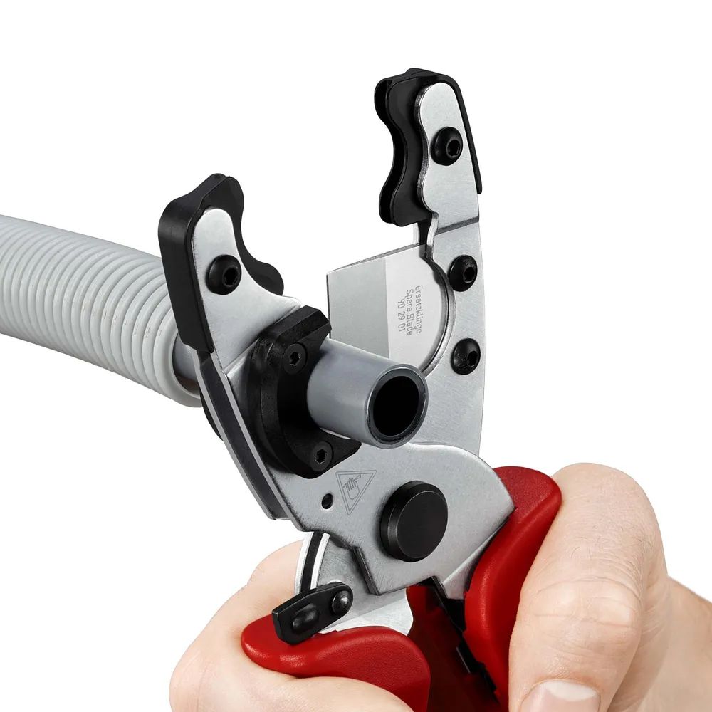 KNIPEX Rohrschneider für Verbund- und Schutzrohre mit Mehrkomponenten-Hüllen verchromt 210 mm