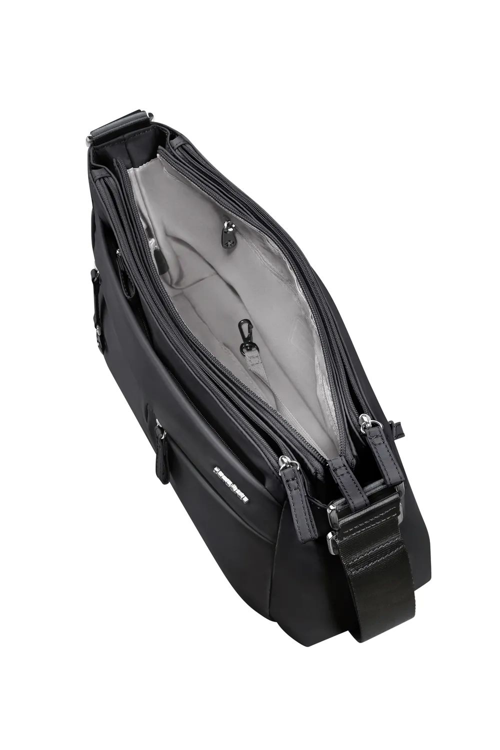 SAMSONITE MOVE 5.0 HORIZ. SHOULDER BAG+FLAP, BLACK