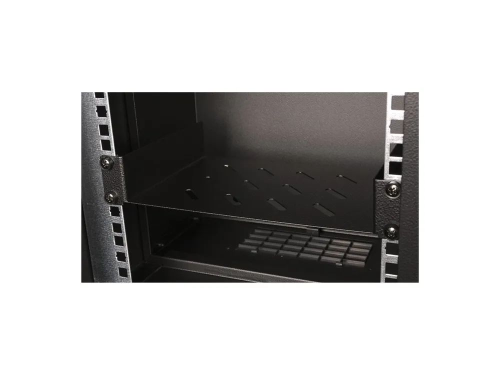ROLINE Rack - Regal - 150 mm tief - RAL 9005, Jet Black - 1U - 48.3 cm (10")