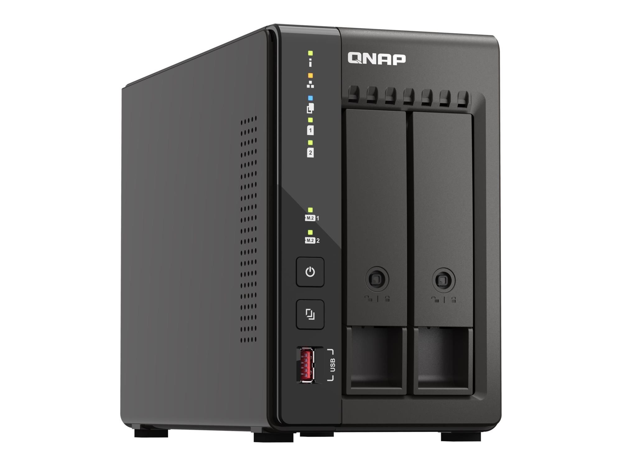 QNAP TS-253E - NAS - Tower - Intel® Celeron® - J6412 - Schwarz