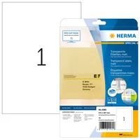 HERMA A4 - Transparent - Rechteck - Dauerhaft - A4 - Universal - Polyester