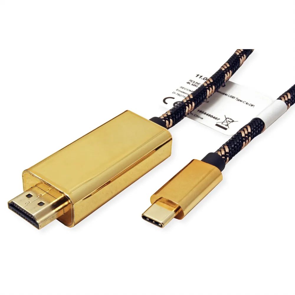 ROLINE GOLD USB Typ C - HDMI Adapterkabel, ST/ST, 2 m