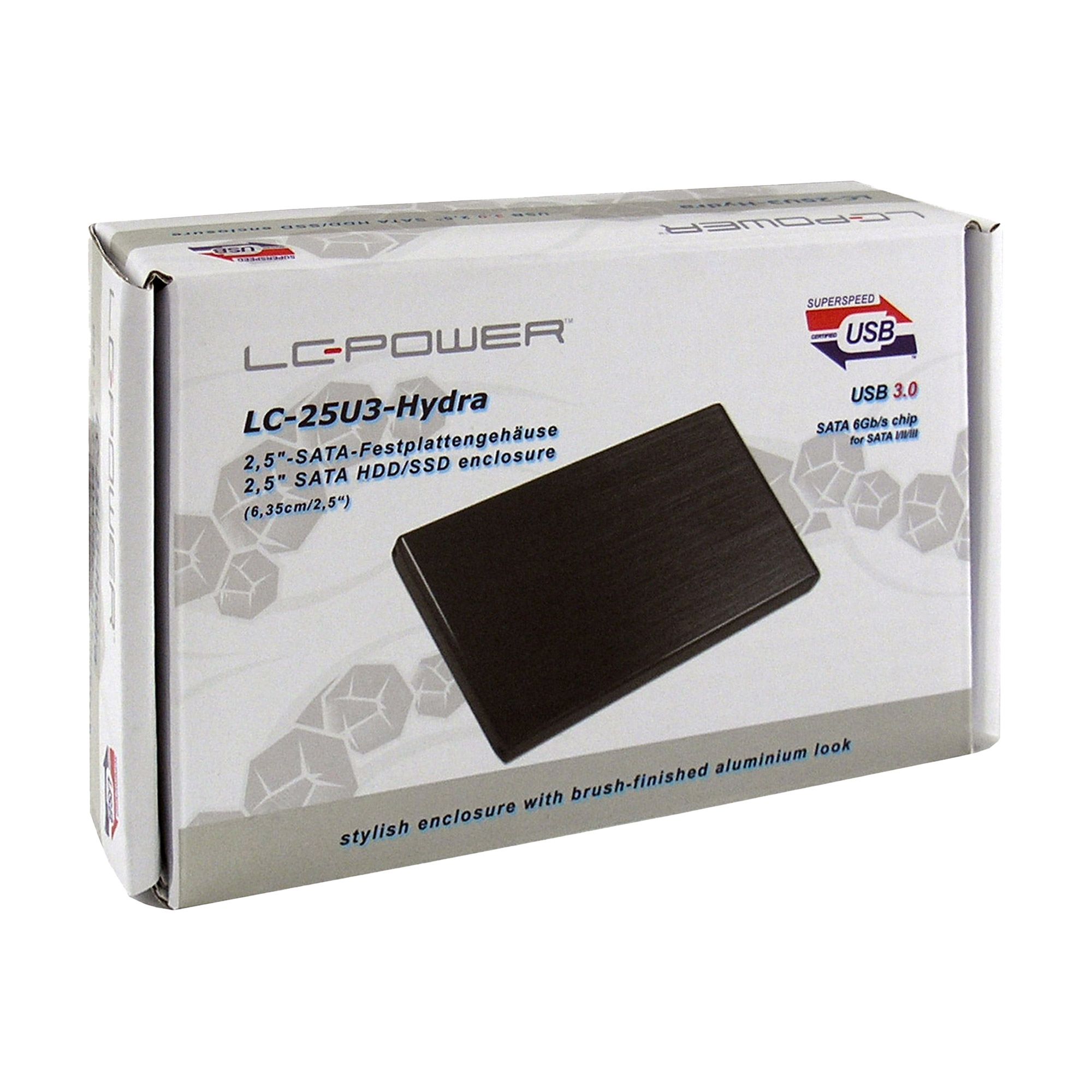 LC-Power LC-25U3-Hydra - Speichergehäuse - 2.5" (6.4 cm)